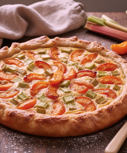 tarte abricot rhubarbe