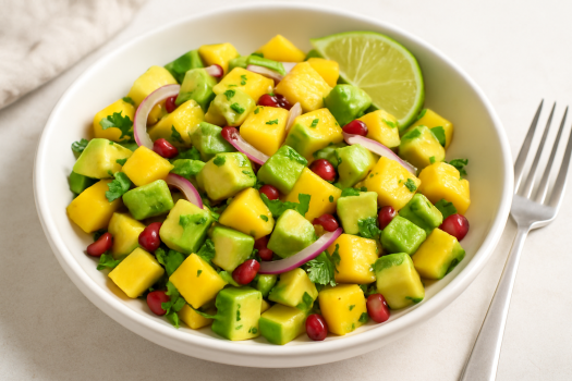 Salade de mangue et avocat