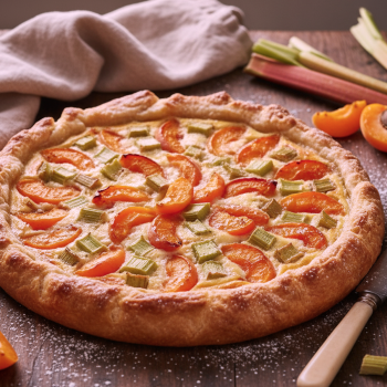 tarte abricot rhubarbe